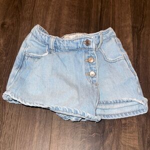 Zara Light Blue Denim Skort